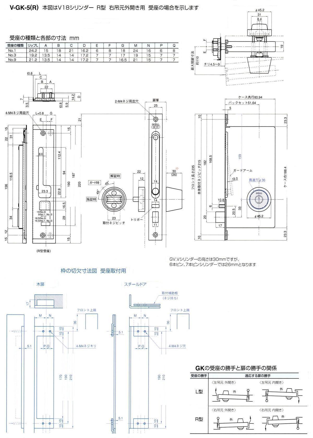 ゴールGKガードロック用心錠